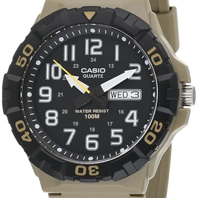 Casio Men’s Military 3HD MRW-210H-5AVCF Quartz Watch, Tan