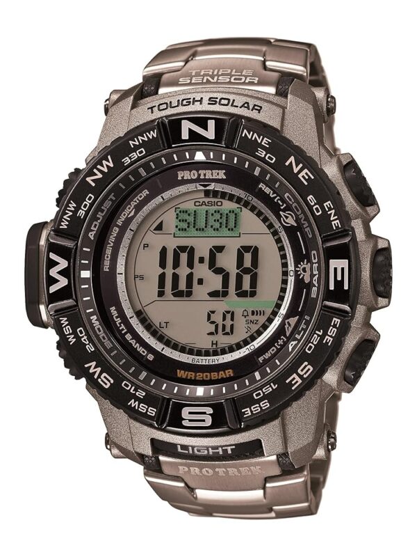 Casio Men's Pro Trek PRW-3500T-7CR Tough Solar Triple Sensor Digital Sport Watch