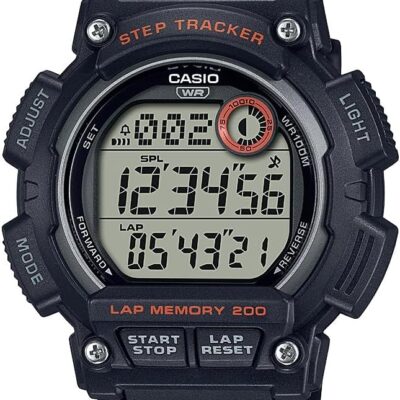 Casio Men’s Quartz Sport Watch with Plastic Strap, Black, 24 (Model: WS2100H-8AV), Grey