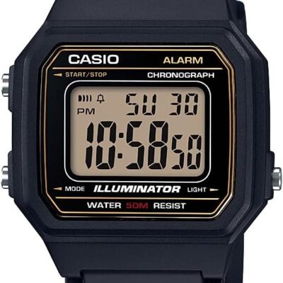 Casio Men’s W-217H-9AVCF Classic Digital Display Quartz Black Watch