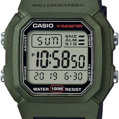 Casio Men’s W-800HM-3AVCF Classic Digital Display Quartz Black Watch