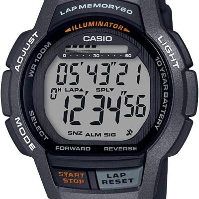 Casio Men’s WS-1000H-1AVCF 10- Year Battery Digital Display Quartz Black Watch