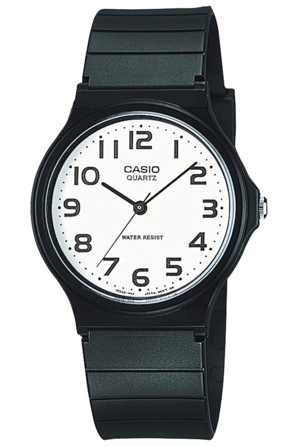 Casio MQ-24 Resin Wristwatch, Casio Collection, Black/White (Letter), 1個, Newest Model