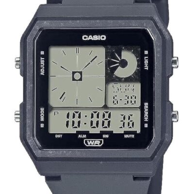 Casio POP Bio-Based Renewable Band LED Backlight World Time Daily Alarm Unisex Watch LF20W-8A2