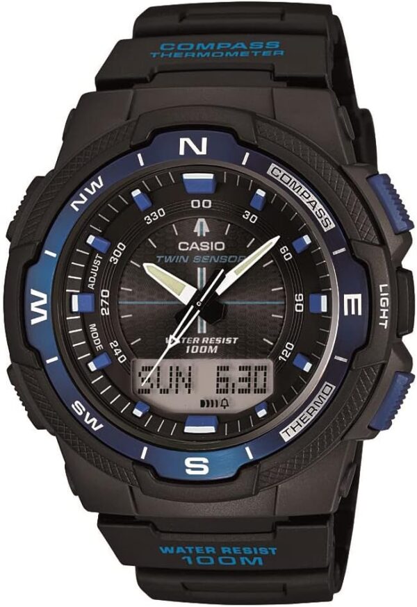 Casio Sports Japanese-Quartz Watch with Resin Strap, Black, 18 (Model: SGW500H-2BV)