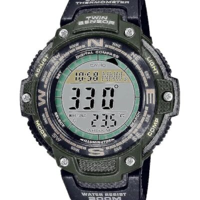 Casio Twin Sensor World Time 200M Water Resistant Digital Compass Watch