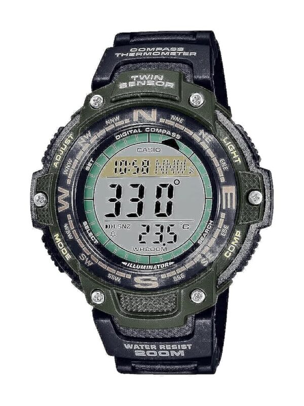 Casio Twin Sensor World Time 200M Water Resistant Digital Compass Watch