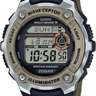 Casio Wave Ceptor Illuminator Atomic Timekeeping Stopwatch Men’s Digital Watch WV-200R-5ACF