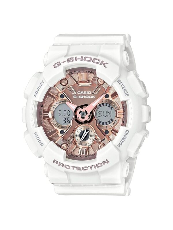 Casio Women's GMS-S120MF-7A2CR G Shock Analog-Digital Display Quartz White Watch