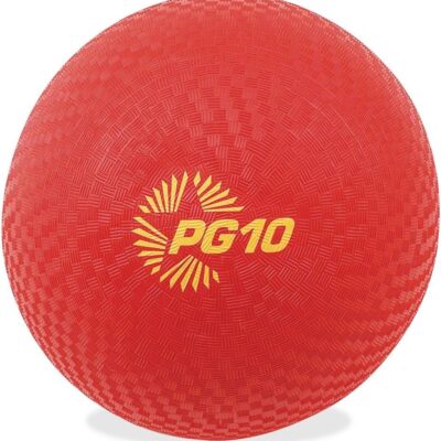 Champion Sports 10 Inch Playground Ball, Red