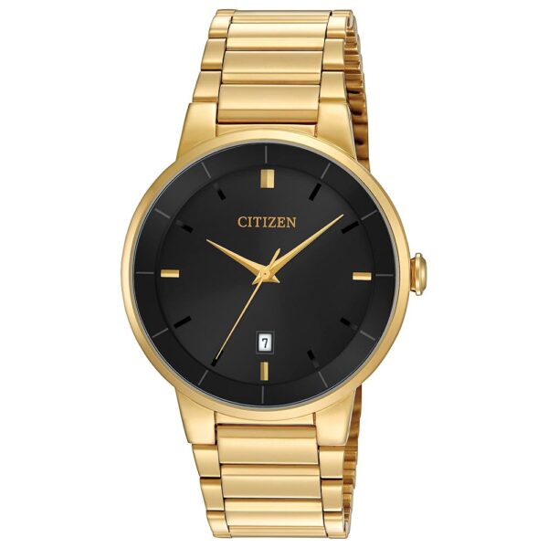 Citizen Quartz Mens Watch, Stainless Steel, Classic, Gold-Tone (Model: BI5012-53E)