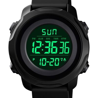 CKE Men’s Digital Sports Watch Military Electronic Waterproof Wrist Watches for Men with Stopwatch Alarm LED Backlight