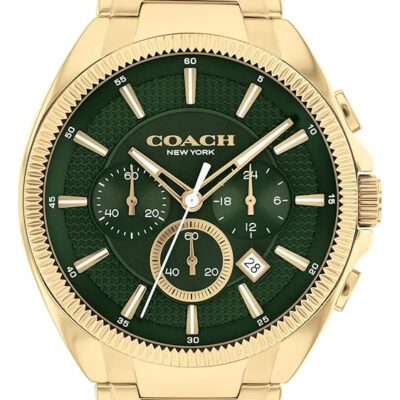 COACH Jackson Men’s Chronograph Watch | Luxury Fashion Timepiece for Daily Elegance | Water Resistant