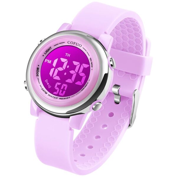 cofuo Kids Digital Sport Waterproof Watch for Girls Boys, Kid Sports Outdoor LED Electrical Watches with Luminous Alarm Stopwatch Child Wristwatch