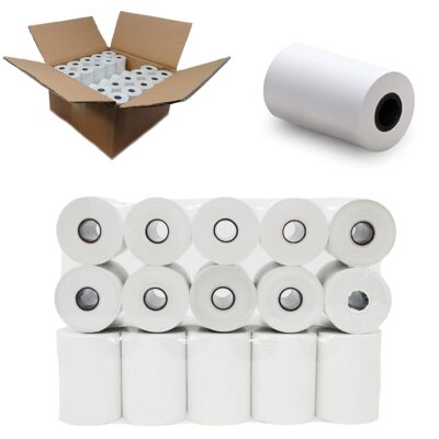 (Coreless 100 Rolls) 2 1/4 x 85 Thermal Paper Rolls – Mobile Printer Thermal Paper BPA Free