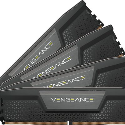 CORSAIR VENGEANCE DDR5 RAM 64GB (4x16GB) 6600MHz CL32 Intel XMP iCUE Compatible Computer Memory – Black (CMK64GX5M4B6600C32)