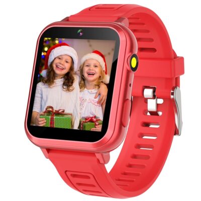 Cosjoype Kids Smart Watch Gift for Girls Age 6-12, 24 Puzzle Games HD Touch Screen Kids Watches with Video Camera Music Player Pedometer Audiobook 12/24 hr Toys for 7 8 9 10 11…