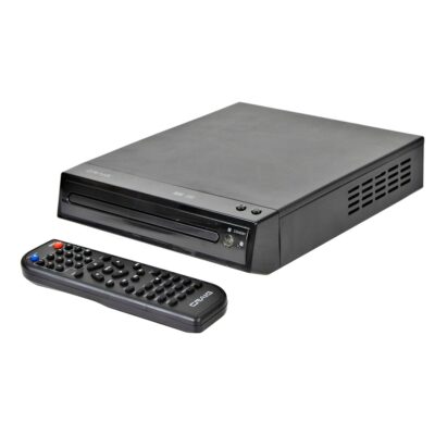 Craig CVD516 Compact Prgressive Scan DVD Player with Remote in Black | Compatible with DVD-R/DVD-RW/JPEG/CD-R/CD-R/CD | Progressive Scan | Up-Convert to 1080p |