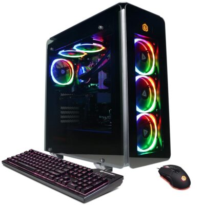 CyberpowerPC Gamer Xtreme VR Gaming PC, Intel i7-13700KF 3.4GHz, Radeon RX 7900 XT 20GB, 16GB DDR5, 2TB NVMe SSD, Wi-Fi Ready & Windows 11 Home (GXiVR8700A), Black