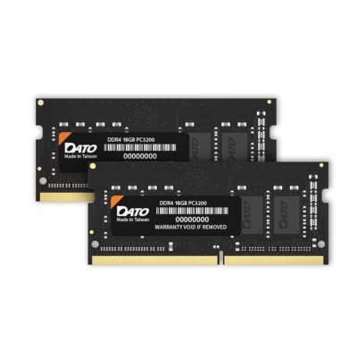 DATO 32GB RAM (16GBx2), DDR4 3200MHz PC4-25600 CL22 SODIMM 1.2V 260-Pin Non-ECC SODIMM, Laptop Notebook Memory Module