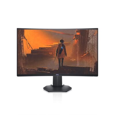 Dell 144Hz Gaming 27 Inch Curved Monitor with FHD (1920 x 1080) Display, Nvidia G-Sync and AMD FreeSync HDMI, DisplayPort, VESA Certified, Gray – S2721HGF