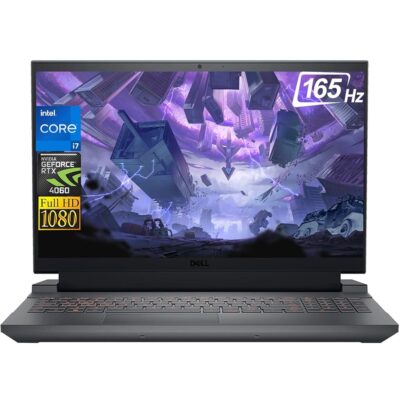 Dell 2024 Newest G15 Gaming Laptop, 15.6″ FHD 165Hz Display, Intel 14-Core i7-13650HX, NVIDIA RTX 4060, 64GB DDR5, 1TB SSD, Wi-Fi 6, Backlit Keyboard, Windows 11 Pro