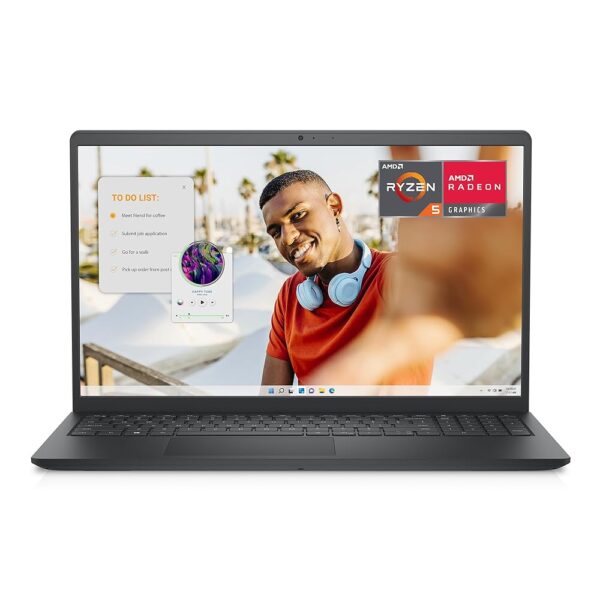 Dell Inspiron 3535 Laptop - 15.6-inch FHD (1920 x 1080) Display, AMD Ryzen 5 7520U Processor, 8GB DDR4 RAM, 512GB SSD, AMD Radeon Graphics, Windows 11 Home, 6-Months Migrate -...