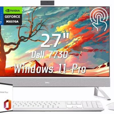 Dell Inspiron 7730 All in One Touchscreen Desktop Computer with MS Office Lifetime License, Core 7-150U, 64 GB RAM, 1 TB SSD, NVIDIA GeForce MX570A, WiFi 6E, Wireless KB & Mouse…