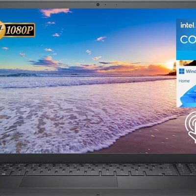 Dell Newest Inspiron 15 3511 Laptop, 15.6″ FHD Touchscreen, Intel Core i5-1035G1, 12GB RAM, 256GB PCIe NVMe M.2 SSD, SD Card Reader, Webcam, HDMI, WiFi, Windows 11 Home, Black