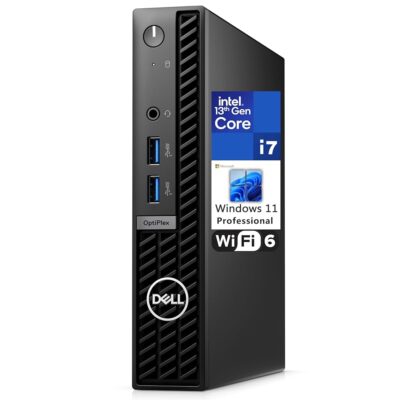 Dell OptiPlex 7000 7010 MFF Micro Form Factor 1.2L Business Desktop Computer, 13th Gen Intel 16 Cores i7-13700T up to 4.9GHz, 32GB DDR4 RAM, 1TB PCIe SSD, WiFi 6, Bluetooth,…