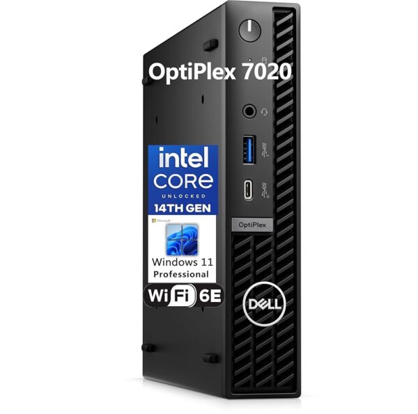 Dell OptiPlex 7020 MFF Business Desktop Computer, 7000 Micro Form Factor Mini PC, 14th Gen Intel 14-Core i5-14500T (Beat i7-13700T), 16GB DDR5 RAM, 512GB PCIe SSD, WiFi 6E,...