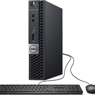 Dell OptiPlex 7060 Micro Desktop Business PC, Intel Core i5-8500T 2.1GHz, 16GB, 512GB SSD, USB Type-C, Windows 11 (Renewed), Black