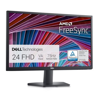 Dell SE2422HX Monitor – 24 inch FHD (1920 x 1080) 16:9 Ratio with Comfortview (TUV-Certified), 75Hz Refresh Rate, 16.7 Million Colors, Anti-Glare Screen with 3H Hardness, AMD…