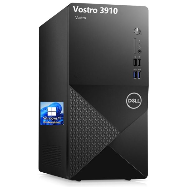 Dell Vostro 3910 3000 Series Tower Business Desktop Computer, 12th Gen Intel Core i3-12100 (Beat i5-10600), 32GB DDR4 RAM, 1TB PCIe SSD, WiFi 6, Bluetooth, Keyboard and Mouse,...