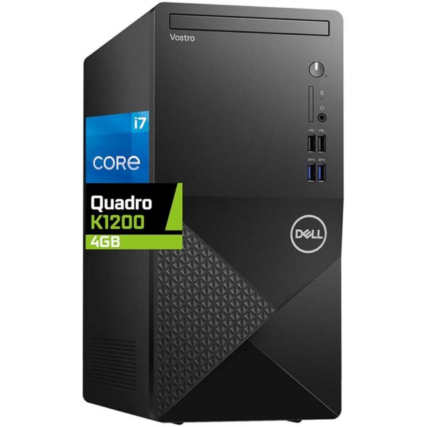 Dell Vostro 3910 Tower Computer, Intel i7-12700K, 32GB RAM, 1TB NVMe SSD, Nvidia Quadro K1200 4GB Graphics, Mini Display Port, HDMI, DVD-RW, Built in WiFi, BT, Windows 11 Pro,...