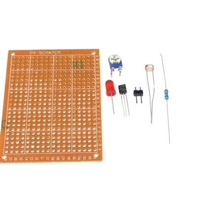 DIY DC3-6V Light Control Indicator PHot Fororesistor Control Electronic Production Kit Soldering Loose Parts Hole Board Soldering New for Arrival 2025 High for Quality