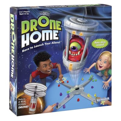 Drone Home — First Ever Game With a Real, Flying Drone — Great, Family Fun! — For 2-4 Players — Ages 8+