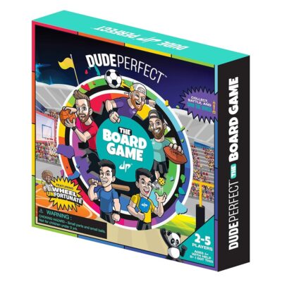 Dude Perfect The Board Game, for Kids Who Love Sports and Competitive Challenges, Perfect for Family and Friend Game Night, 2-5 Players, Ages 4+