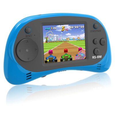 E-MODS GAMING Kids Handheld Games 16 Bit Retro Video Games Console with 220 HD Electronic Games – 2.5” LCD Portable Travel Games Entertainment Gifts for Boys Girls Ages 4-12…