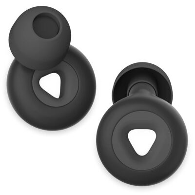 Ear Plugs for Sleeping Noise Cancelling, Reusable Hearing Protection in Flexible Silicone, Noise Cancelling Earplugs for Sleep – 6 Ear Tips in S/M/L, 25dB Noise Cancelling Black