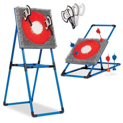 Eastpoint Axe Throw & Lawn Dart Target Sets – Bristle Axe Throwing Target & 2-in-1 Combo Backyard Game for Indoors and Outdoors