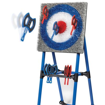 EastPoint Deluxe Steel Frame Axe Throw Target Game Set – Steel Frame for Indoors and Outdoors