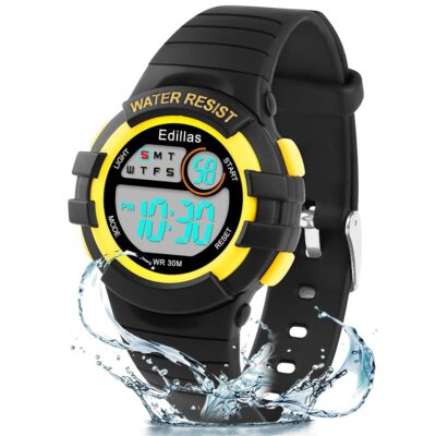 Edillas Kids Watch Digital for Girls Boys,Children Watches Waterproof Multi-Functional with Alarm/Stopwatch for Kids Toddler Ages 4-13