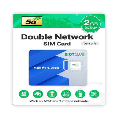 EIOTCLUB Data Only SIM Card for 2GB 30Day- 5G LTE Compatible with U.S. Networks, Ideal for Security Cameras, Hotspot and Tablets, Trail Cameras, No Contract Required