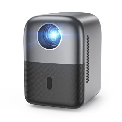 [Electric Focus] GROVIEW Mini Projector, Fully Sealed Portable Projector with Bluetooth, 75% Zoom & Low Noise, Movie Projector for Phone/Laptop/Stick/HDMI/USB