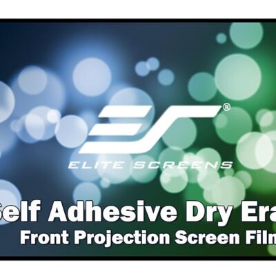 Elite Screens Insta-DE2a Series, 85-inch 1:1, Self-Adhesive Dry Erase Whiteboard Projection Screen Film, Model: IWB85SW2A