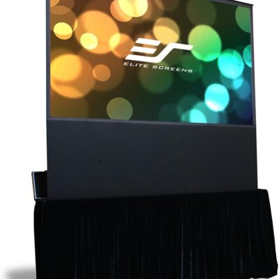 Elite Screens Kestrel Stage, 120-inch 16:9, Portable Stage Electric Floor-Rising Projection Projector Screen, FE120H-TC