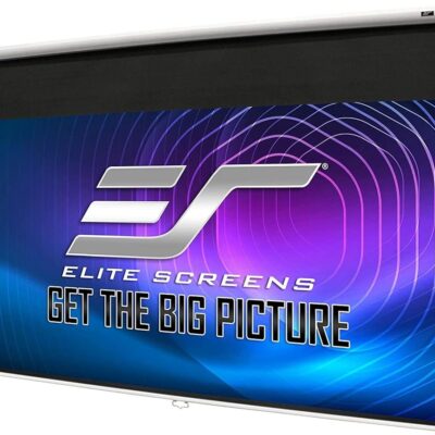 Elite Screens Manual Series, 135-INCH 16:9, Pull Down Manual Projector Screen with AUTO LOCK, Movie Home Theater 8K / 4K Ultra HD 3D Ready, 2-YEAR WARRANTY, M135XWH2