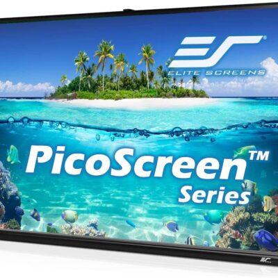 Elite Screens PicoScreen Series, 45-inch 4:3, Light-Weight Portable Table-Top Pull-Up Home Movie/ Theater/ Office Projection Screen, MaxWhite 1.1 Gain (Ultra HD/8K), PC45W