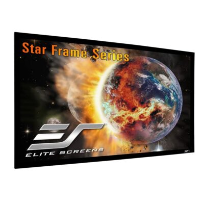 Elite Screens Star Frame Series, 120-INCH 16:9, Fixed Frame Home Movie Theater Projector/Projection Screen, 8K / 4K Ultra HD 3D Ready, SF120HW2